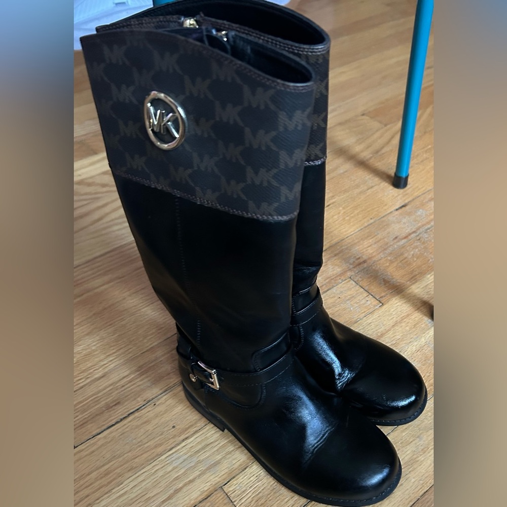 Michael Kors Black and Brown Boots